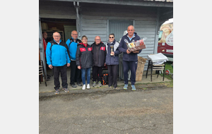 Les finalistes du complémentaires Chevallier X Guéry D et les vianqueurs Roy S Lebreton JF